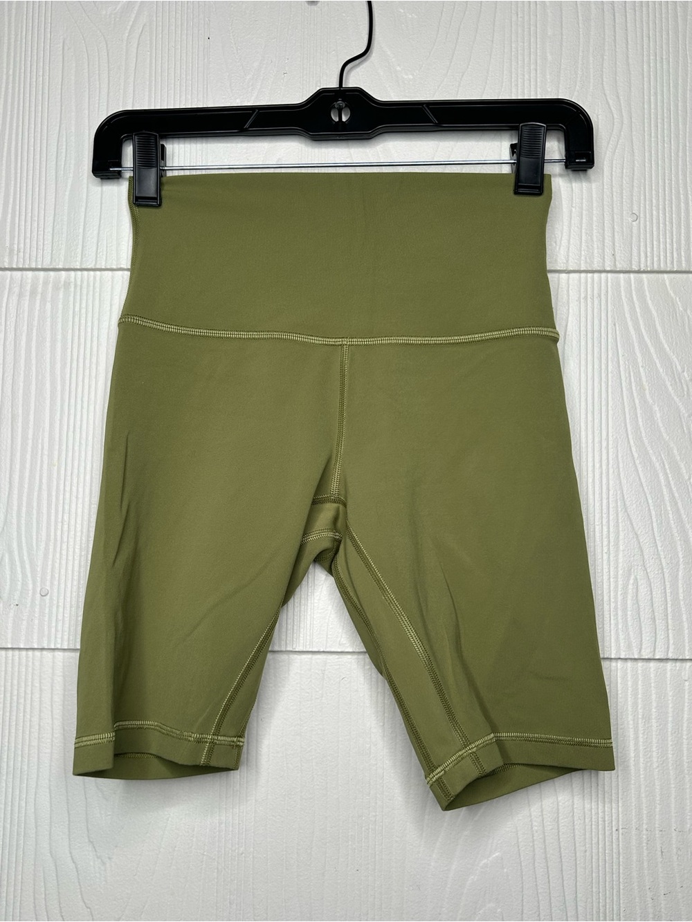 lululemon athletica Olive Green High-Rise Bike Shorts